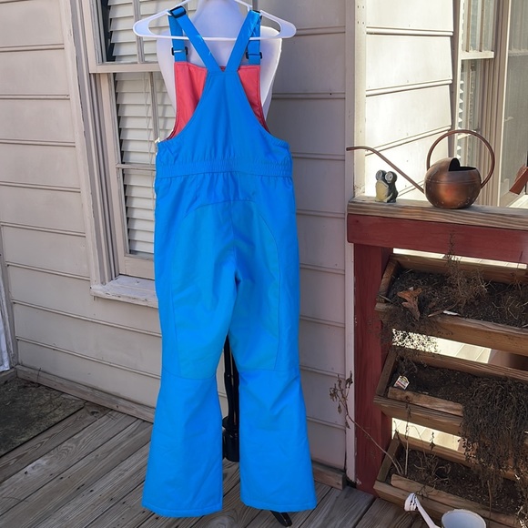 EUC-Lands' End BLUE  Iron Knee Snowboarding Ski Pants/ Bib Size 14 - Picture 5 of 10